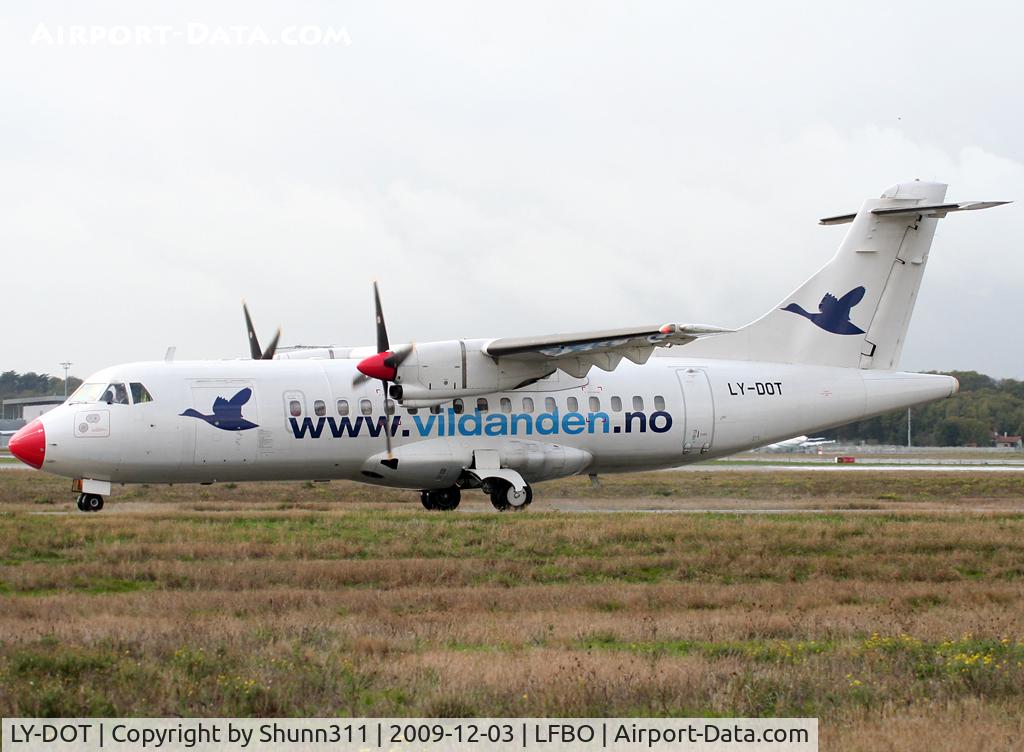 LY-DOT, 1990 ATR 42-300 C/N 176, For a new company with ATR : Vildanden Airways... On lease from Danu Oro Transportas