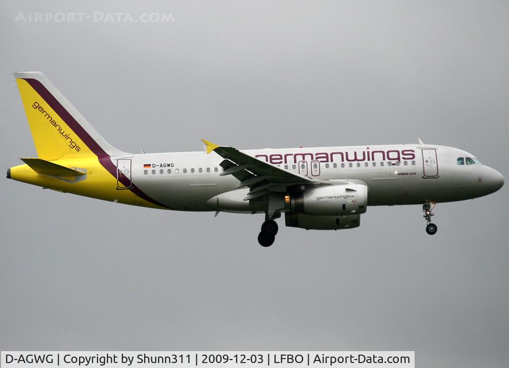 D-AGWG, 2007 Airbus A319-132 C/N 3193, Landing rwy 32L