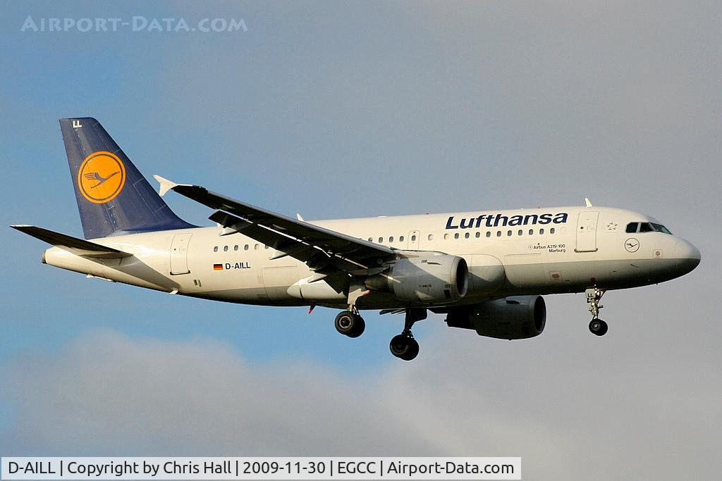 D-AILL, 1997 Airbus A319-114 C/N 689, Lufthansa