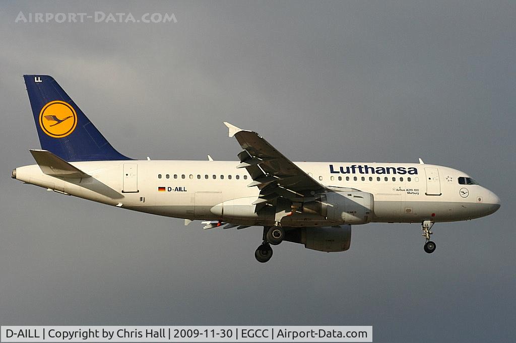 D-AILL, 1997 Airbus A319-114 C/N 689, Lufthansa