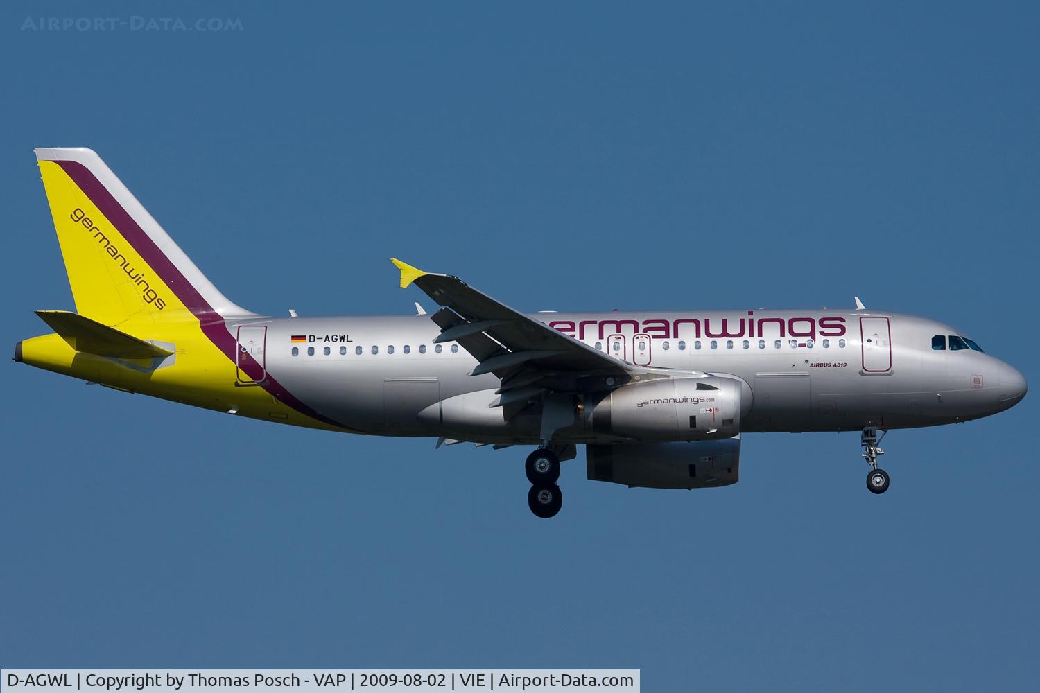D-AGWL, 2008 Airbus A319-132 C/N 3534, Germanwings