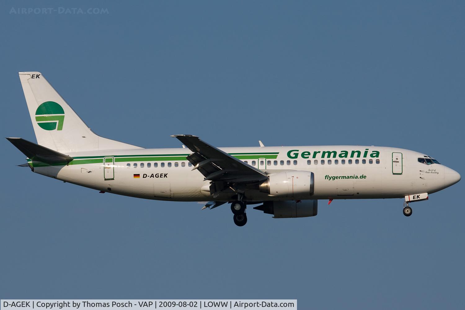 D-AGEK, 1991 Boeing 737-3M8 C/N 25015, Germania