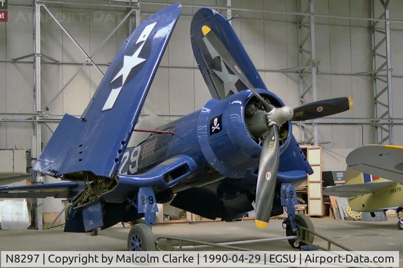 N8297, 1945 Goodyear FG-1D Corsair C/N 3111, Goodyear FG-1D Corsair at the Imperial War museum, Duxford. Became G-FGID on 1991-11-01