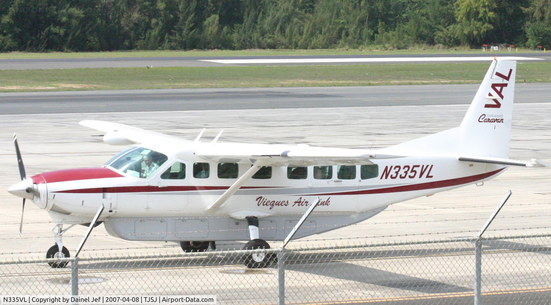 N335VL, Cessna 208B C/N 208B0964, N335VL holding shore of the runway