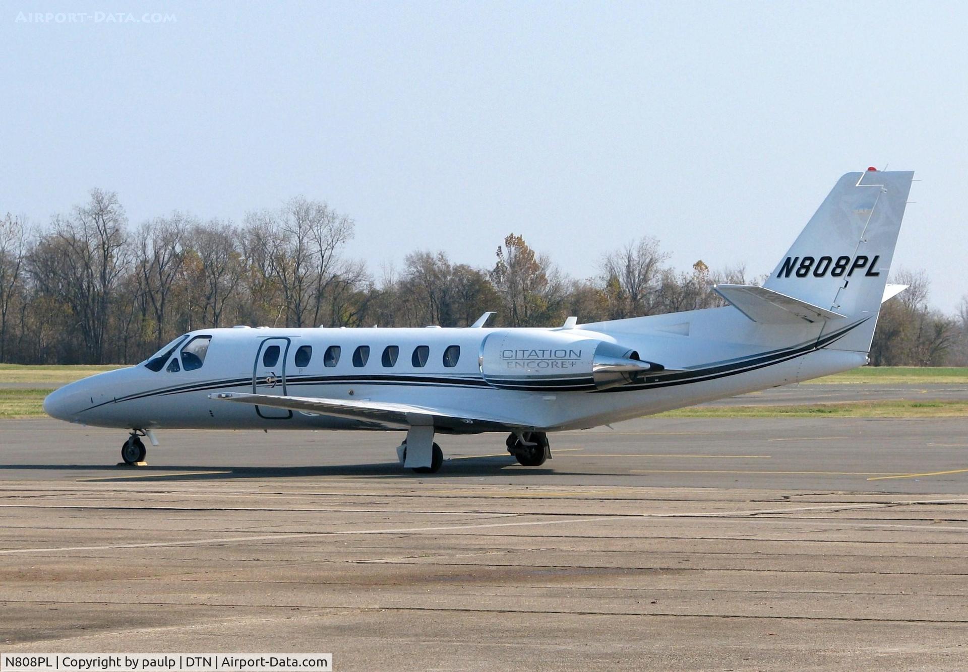 N808PL, 2008 Cessna 560 Citation Encore+ C/N 560-0798, At Downtown Shreveport.