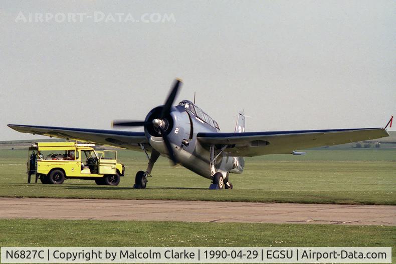 N6827C, 1944 Grumman TBM-3E Avenger C/N 4015, General Motors TBM-3E Avenger at The Imperial War Museum, Duxford.