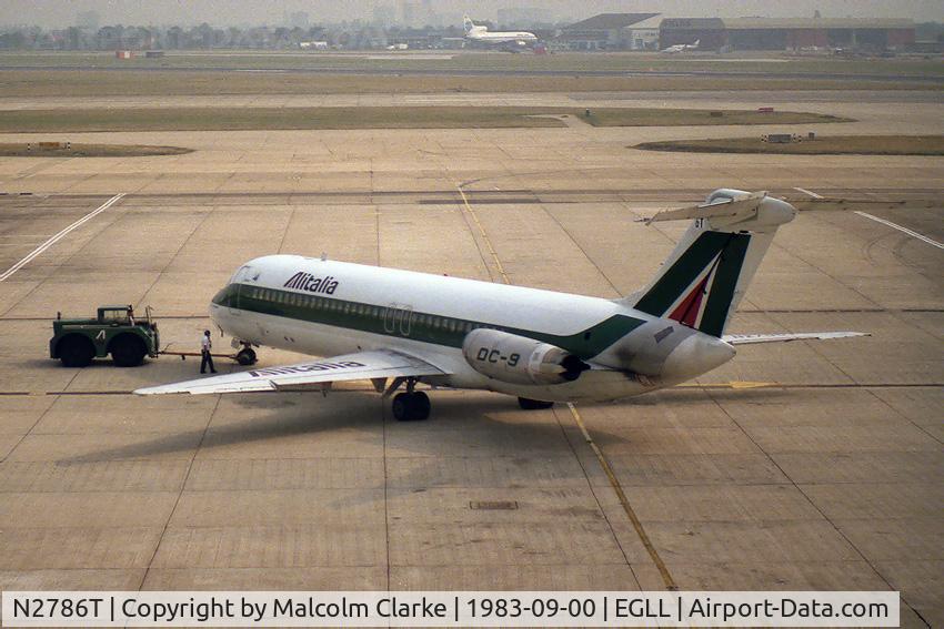 N2786T, 1968 Douglas DC-9-32 C/N 47223, Mcdonnell Douglas DC-9-32 at London Heathrow in 1983.