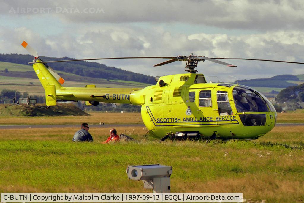 G-BUTN, 1993 MBB Bo-105DBS-4 C/N S-34/912, MBB BO-105DBS-4 at the Battle of Britain Airshow, RAF Leuchars in 1997.