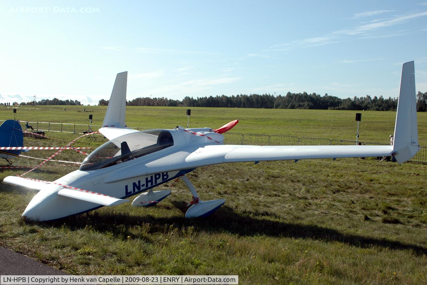 LN-HPB, Rutan Long-EZ C/N 0190, LongEz parked at Rygge air force base, Norway.