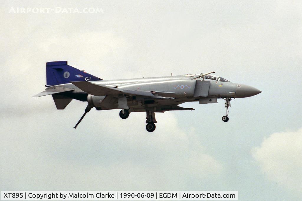 XT895, 1968 McDonnell Douglas Phantom FGR2 C/N 2417/0005, McDonnell Douglas Phantom FGR2 at Boscombe Down in 1990.