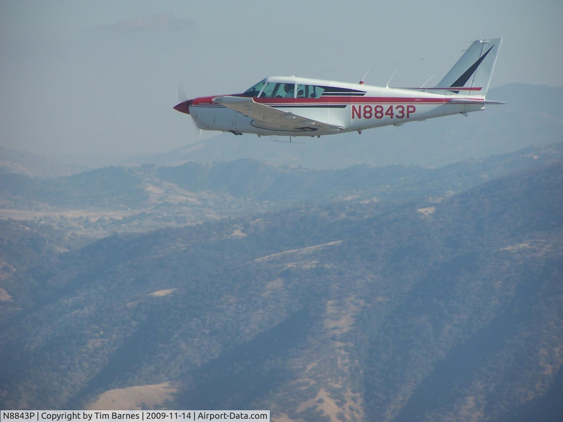 N8843P, 1965 Piper PA-24-260 Comanche C/N 24-4298, 5000' over the Tehachapi's