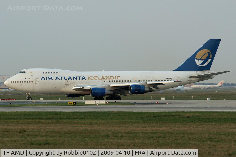 TF-AMD, 1986 Boeing 747-243B C/N 23476, Startbahn West