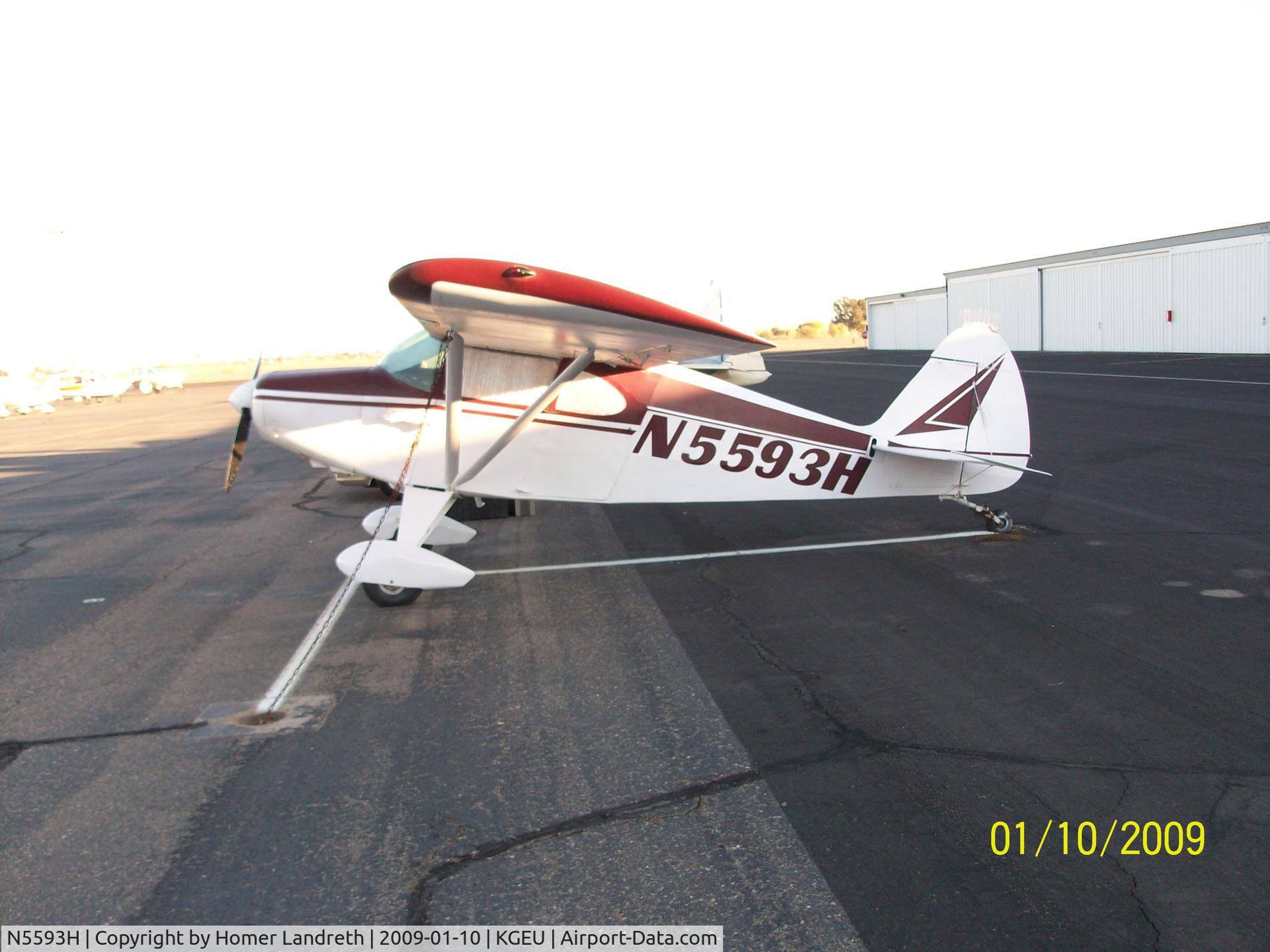 N5593H, 1951 Piper PA-20 Pacer C/N 20-655, Completed Restoration anuary 2009
