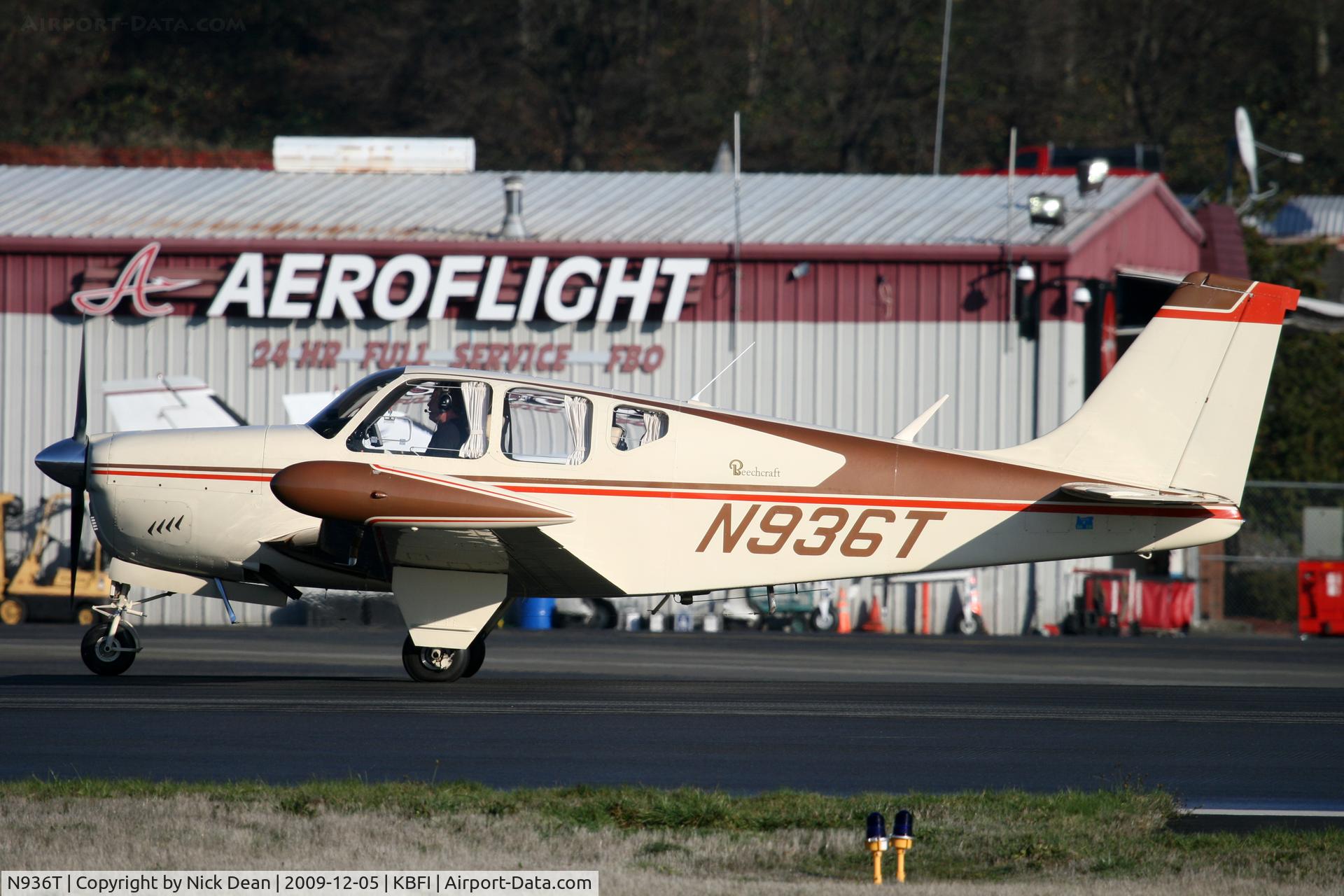 N936T, 1960 Beech 35-33 Debonair C/N CD-145, KBFI