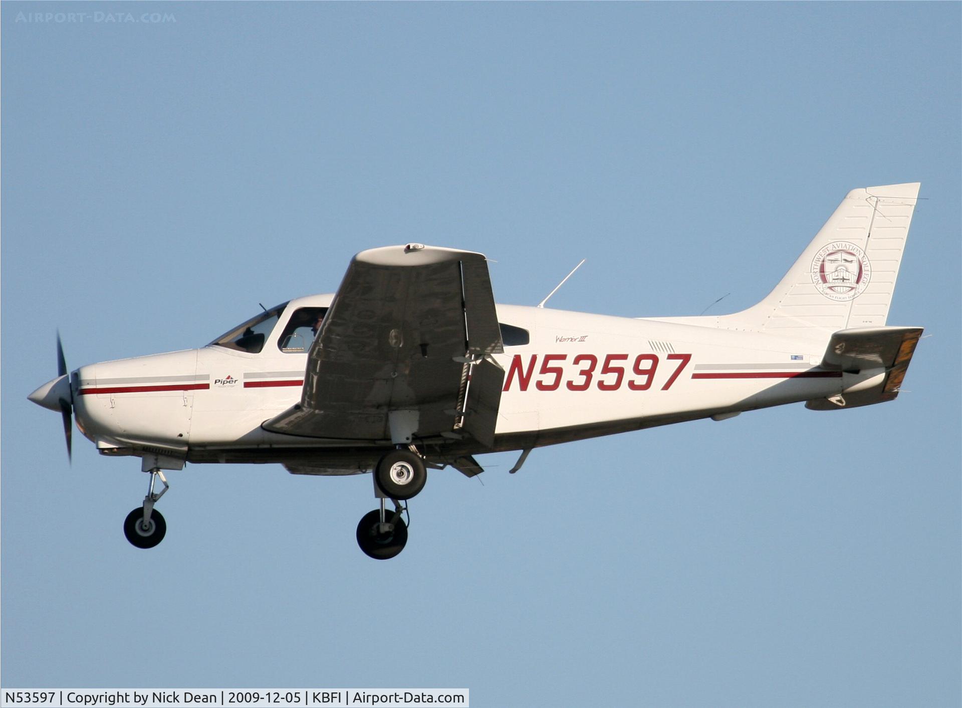 N53597, 2002 Piper PA-28-161 C/N 2842166, KBFI