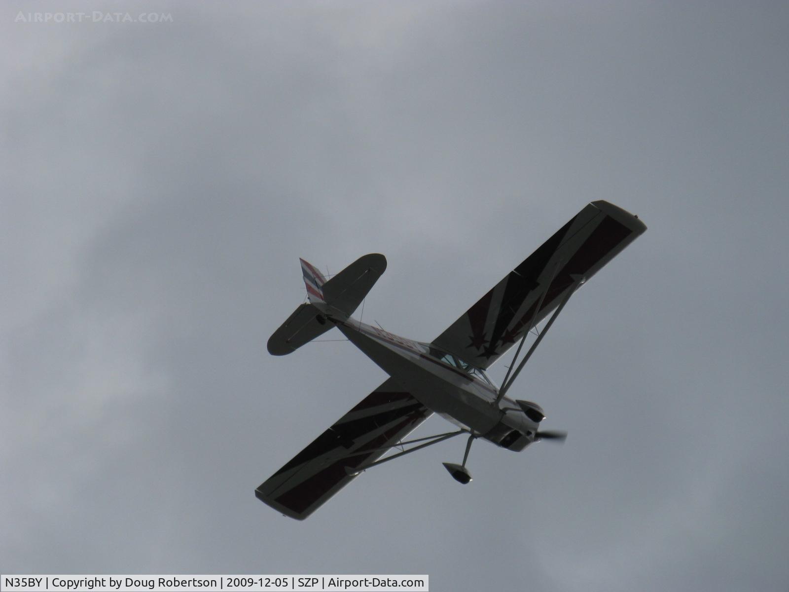 N35BY, 2005 American Champion 8KCAB Super Decathlon C/N 998-2005, 2005 American Champion 8KCAB SUPER DECATHLON, Lycoming AEIO-360-H1B 180 Hp, CS prop, near symmentrical airfoil, takeoff climb Rwy 22