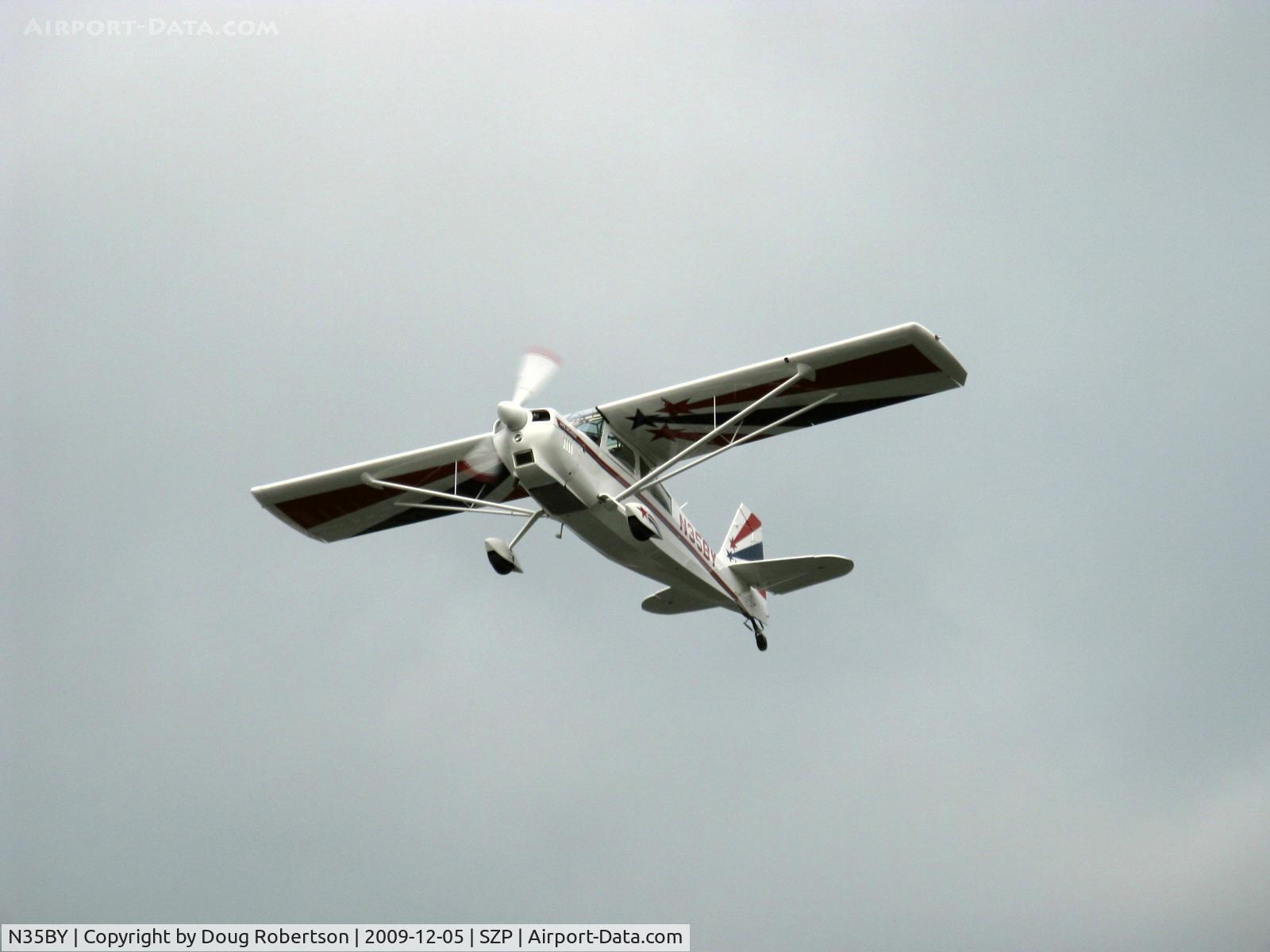 N35BY, 2005 American Champion 8KCAB Super Decathlon C/N 998-2005, 2005 American Champion 8KCAB SUPER DECATHLON, Lycoming AEIO-360-H1B 180 Hp, CS prop, near symmetrical airfoil, takeoff climb Rwy 22