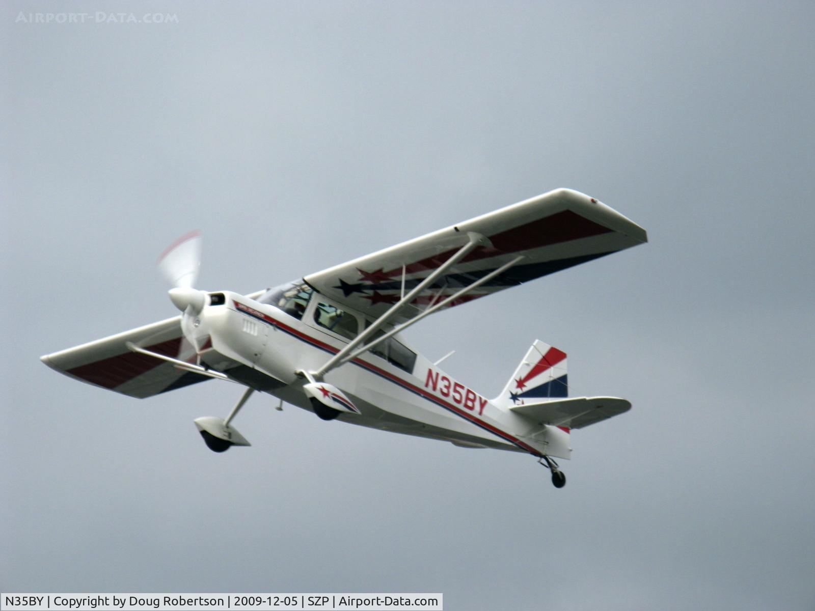 N35BY, 2005 American Champion 8KCAB Super Decathlon C/N 998-2005, 2005 American Champion 8KCAB SUPER DECATHLON, Lycoming AEIO-360-H1B 180 Hp, CS prop, near symmetrical airfoil, takeoff climb Rwy 22