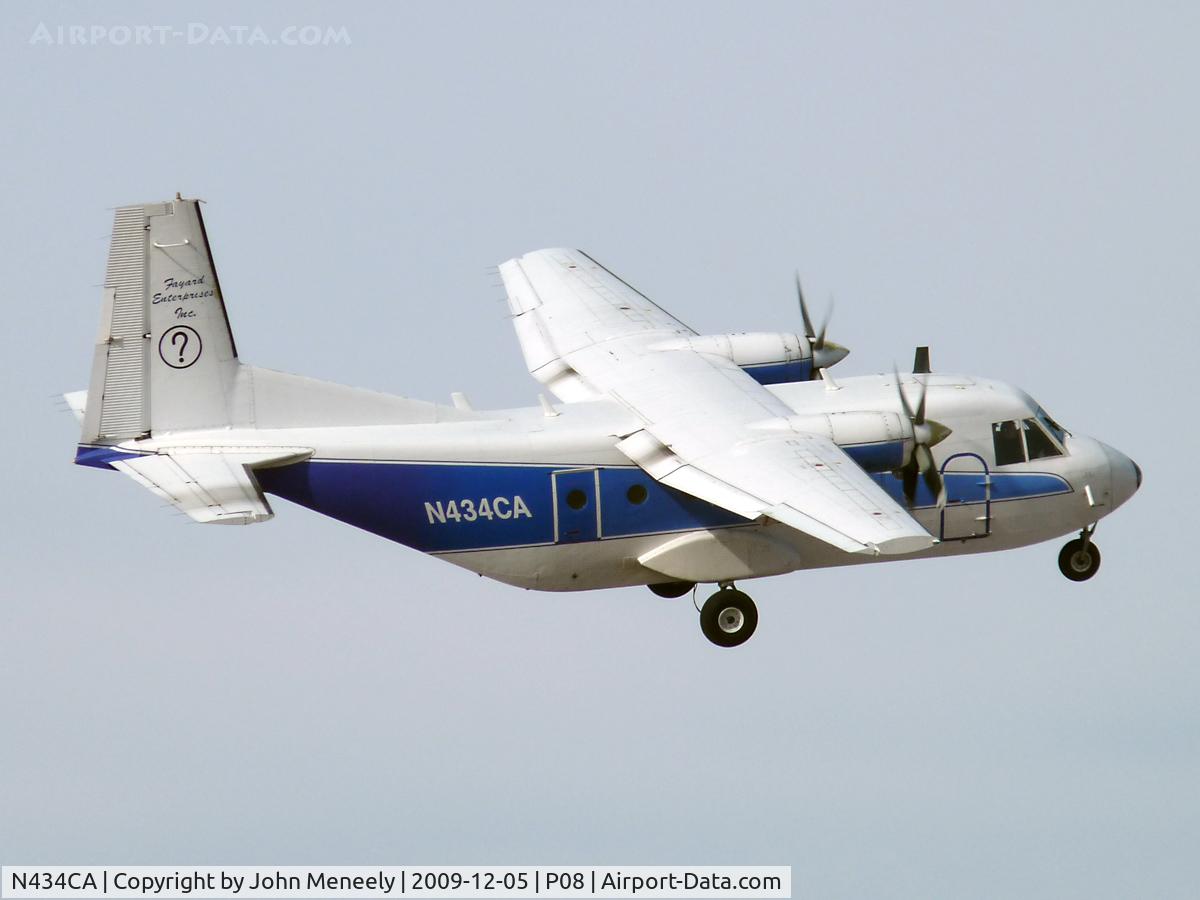 N434CA, 1981 CASA C-212-200 Aviocar C/N 286, Departing with another load of parachutists