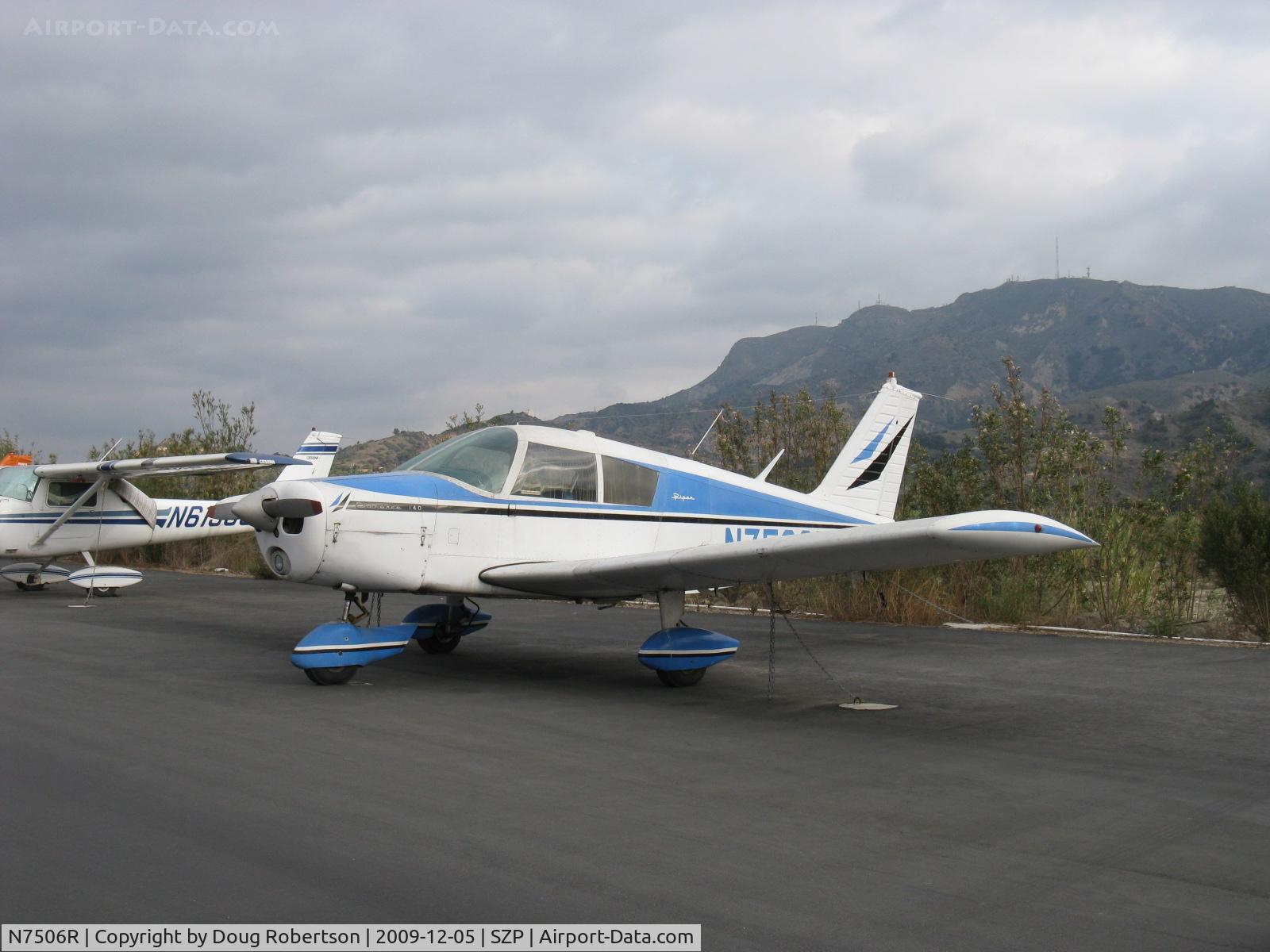 N7506R, 1966 Piper PA-28-140 C/N 28-22062, 1966 Piper PA-28-140 CHEROKEE, Lycoming O-320-E2A 150 Hp