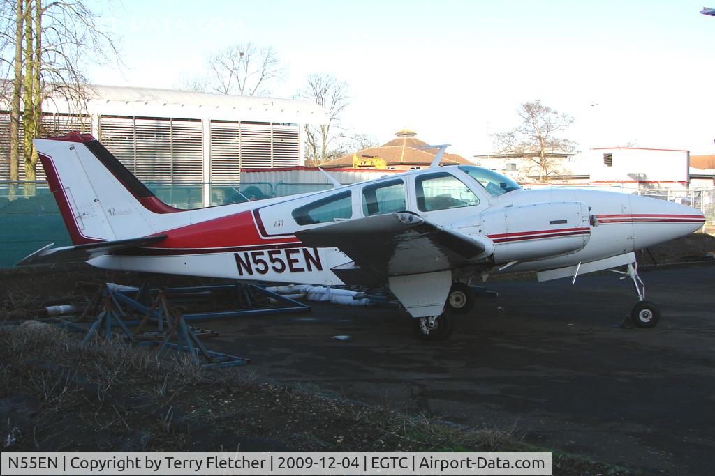 N55EN, 1973 Beech E-55 Baron C/N TE-942, Beech Baron at Cranfield