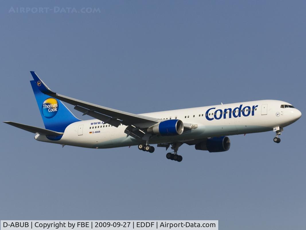 D-ABUB, 1992 Boeing 767-330/ER C/N 26987, equipped with winglets D-ABUB short final RW07R