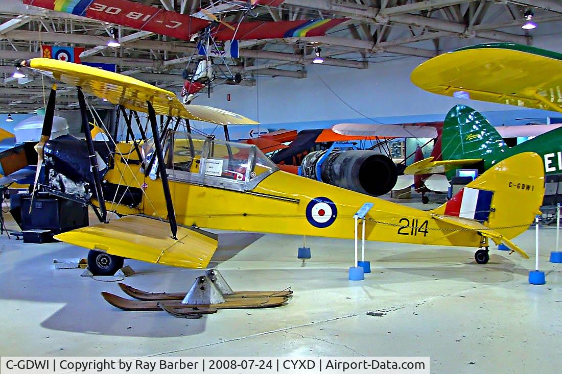 C-GDWI, 1942 De Havilland Canada DH-82C Tiger Moth C/N DHC1414, DH.82C Tiger Moth [DHC1414] Edmonton-City Centre Airport~C 24/07/2008. Also wears serial 2114.