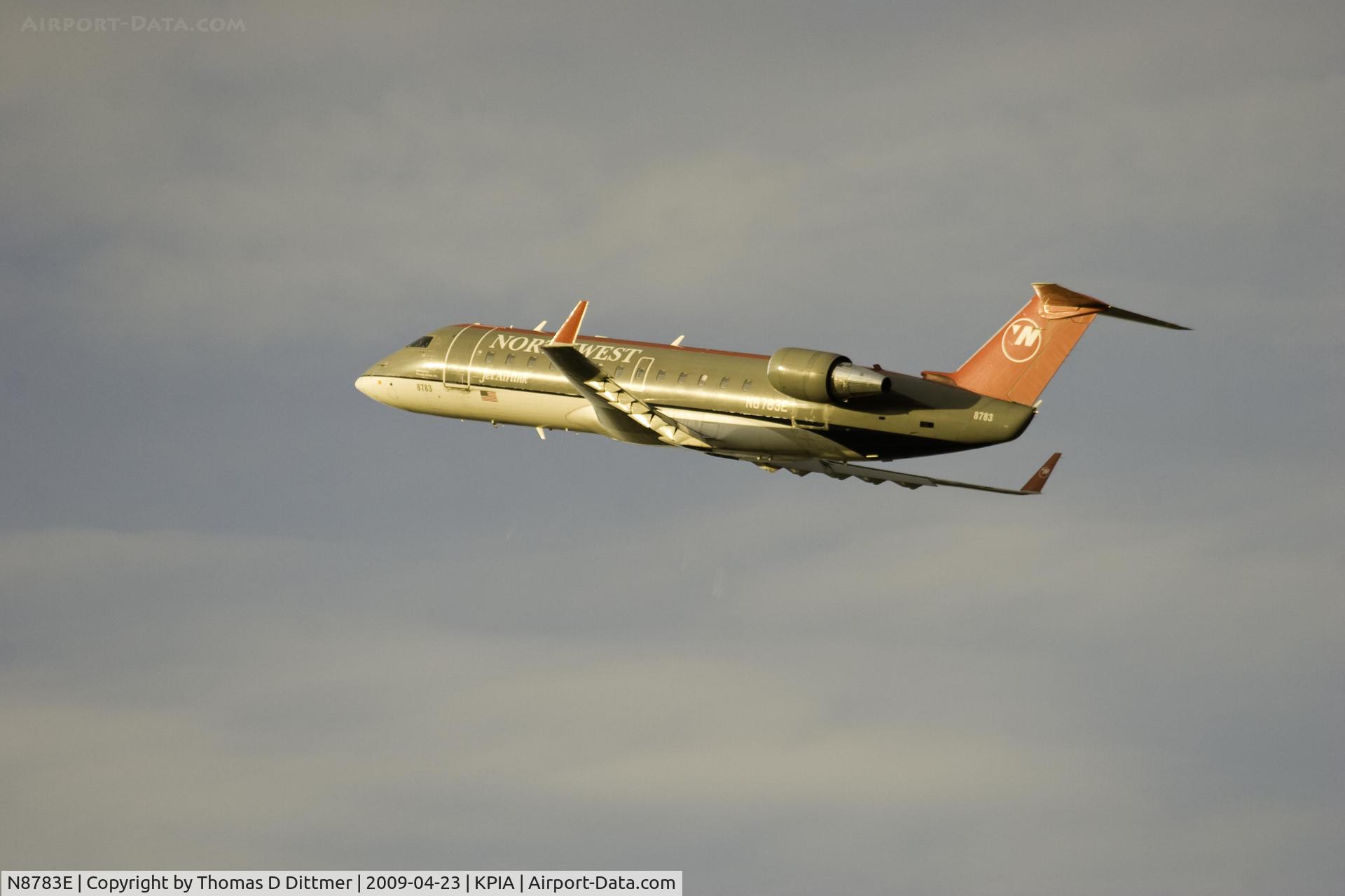 N8783E, 2003 Bombardier CRJ-200 (CL-600-2B19) C/N 7783, Northwest Airlink (N8783E) enroute to Detroit