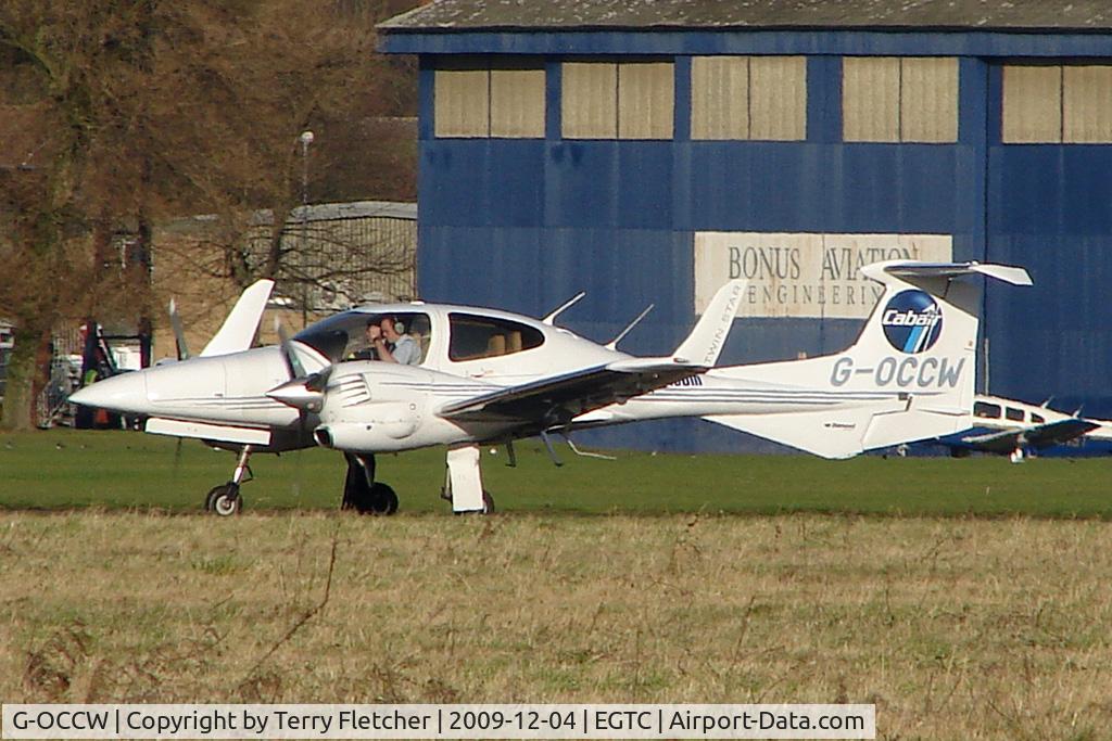 G-OCCW, 2006 Diamond DA-42 Twin Star C/N 42.154, Diamond Twinstar climbs away from Cranfield