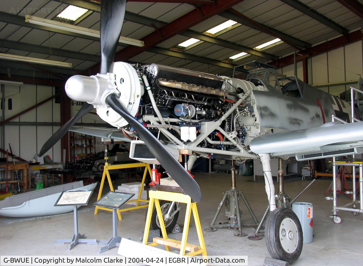 G-BWUE, 1949 Hispano HA-1112-M1L Buchon C/N 172, Hispano HA-1112-M1L Buchon at Breighton Airfield in 2004.