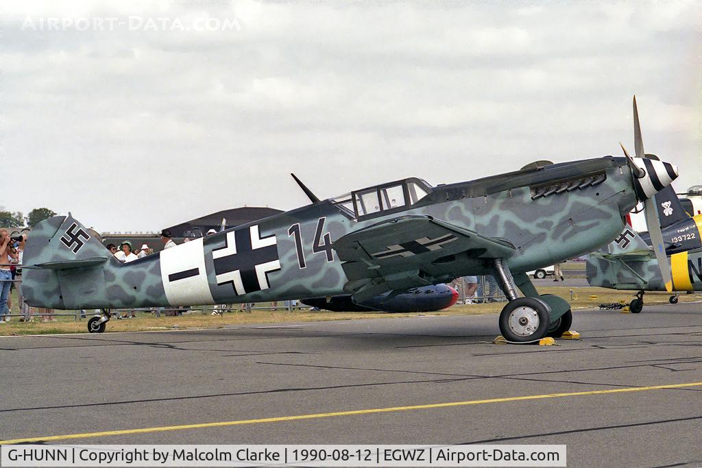 G-HUNN, 1958 Hispano HA-1112-M1L Buchon C/N 235, Hispano HA-1112-M1L Buchon. At Air Tattoo 1990, RAF Alconbury.