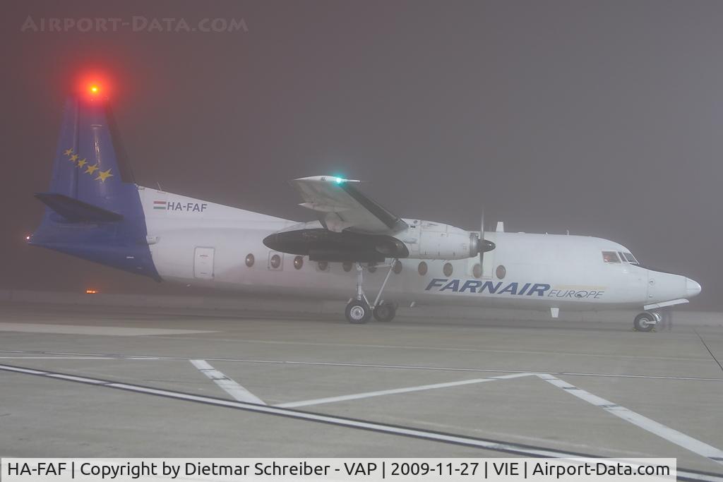 HA-FAF, 1982 Fokker F-27-500 Friendship C/N 10632, Farnair Fokker 27