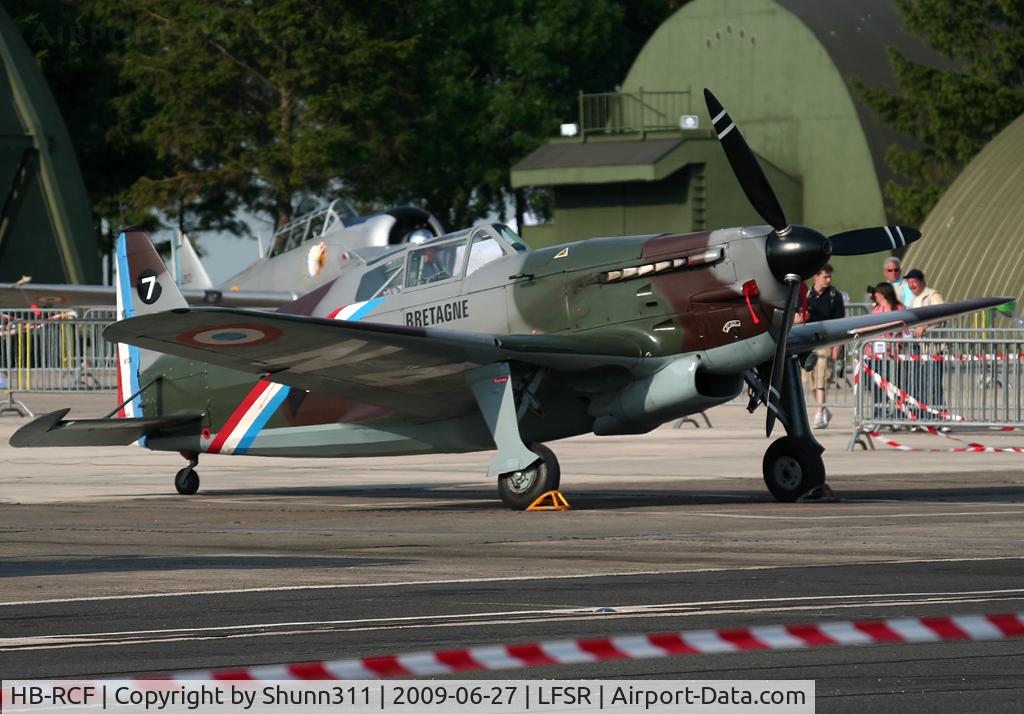 HB-RCF, 1942 Morane-Saulnier D-3801 (MS-412) C/N 194, Used as a demo aircraft during LFSR Airshow 2009