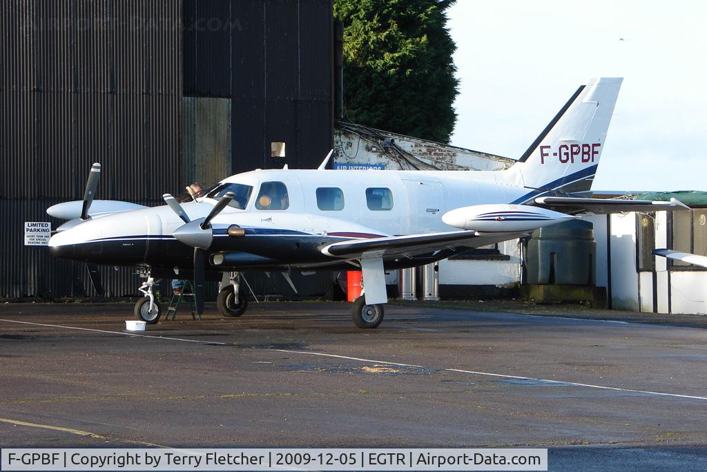 F-GPBF, 1979 Piper PA-31T-620 Cheyenne II C/N 31T-7920094, Piper Cheyenne at Elstree