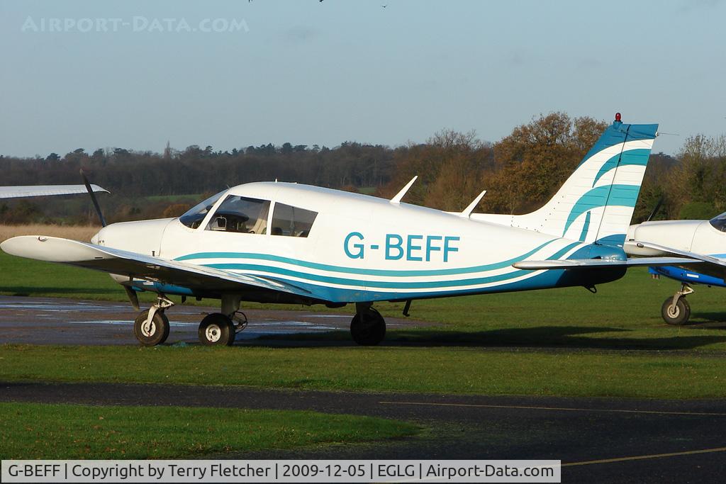 G-BEFF, 1973 Piper PA-28-140 Cherokee F C/N 28-7325228, Piper PA-28-140 at Panshanger