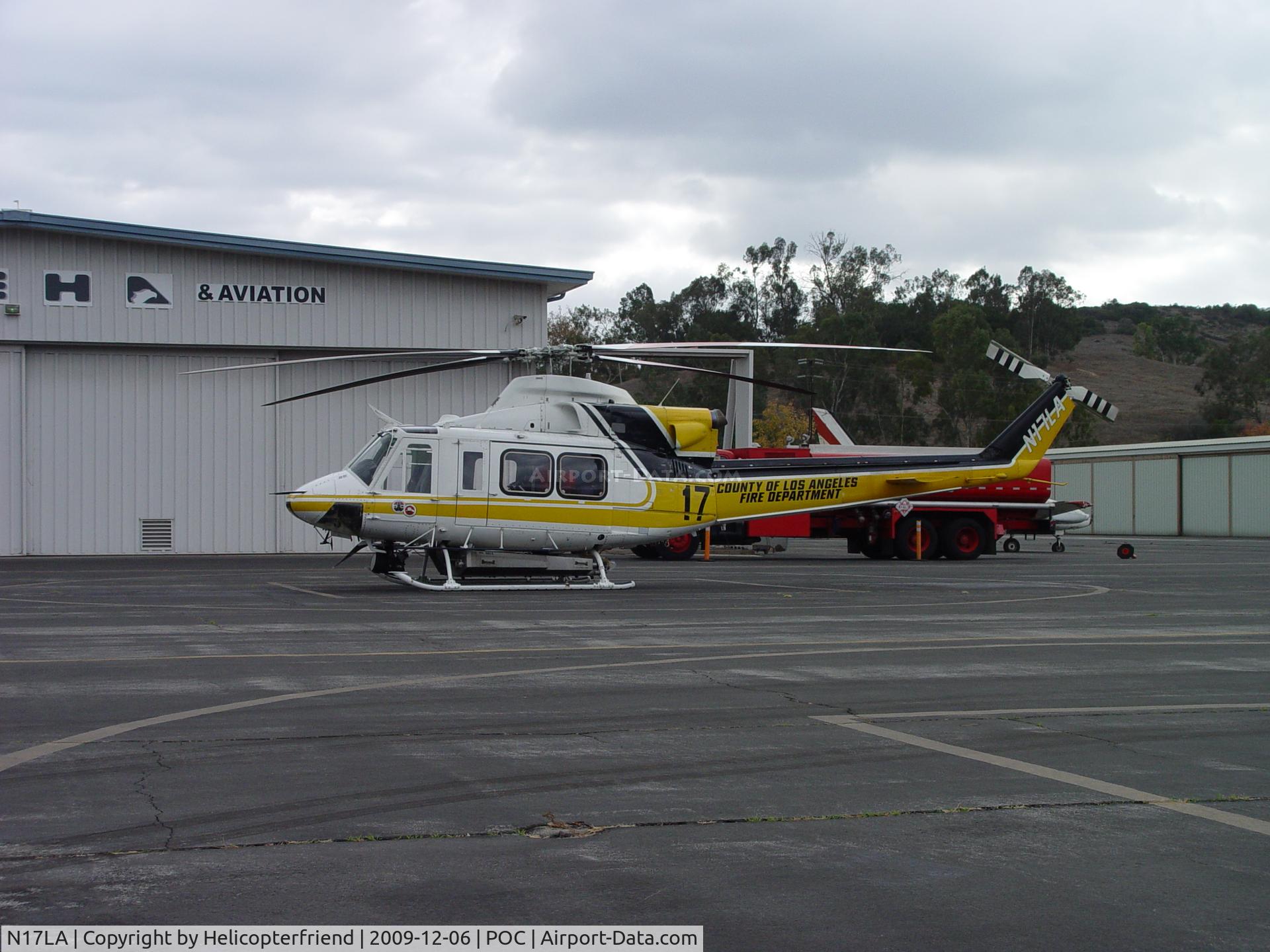 N17LA, 1992 Bell 412 C/N 36044, Resting at new parking spot at EHA