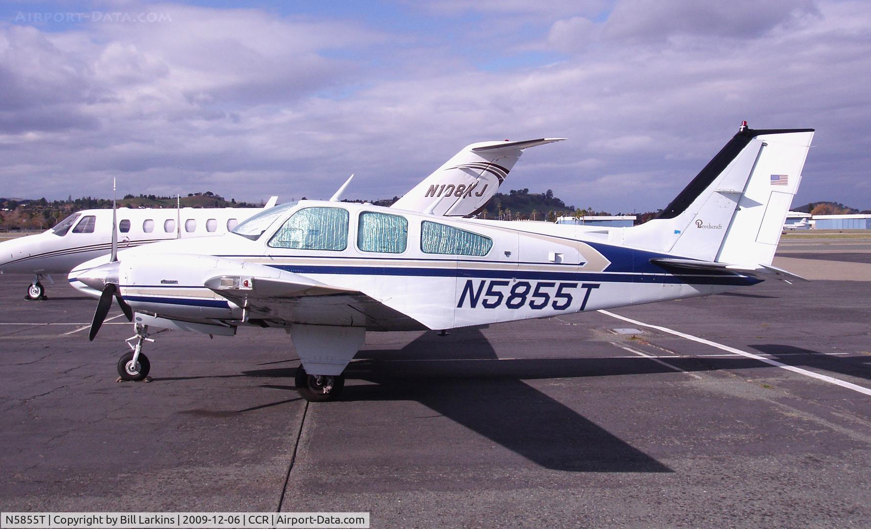 N5855T, 1979 Beech 95-B55 (T42A) Baron C/N TC-2261, Visitor from Montana
