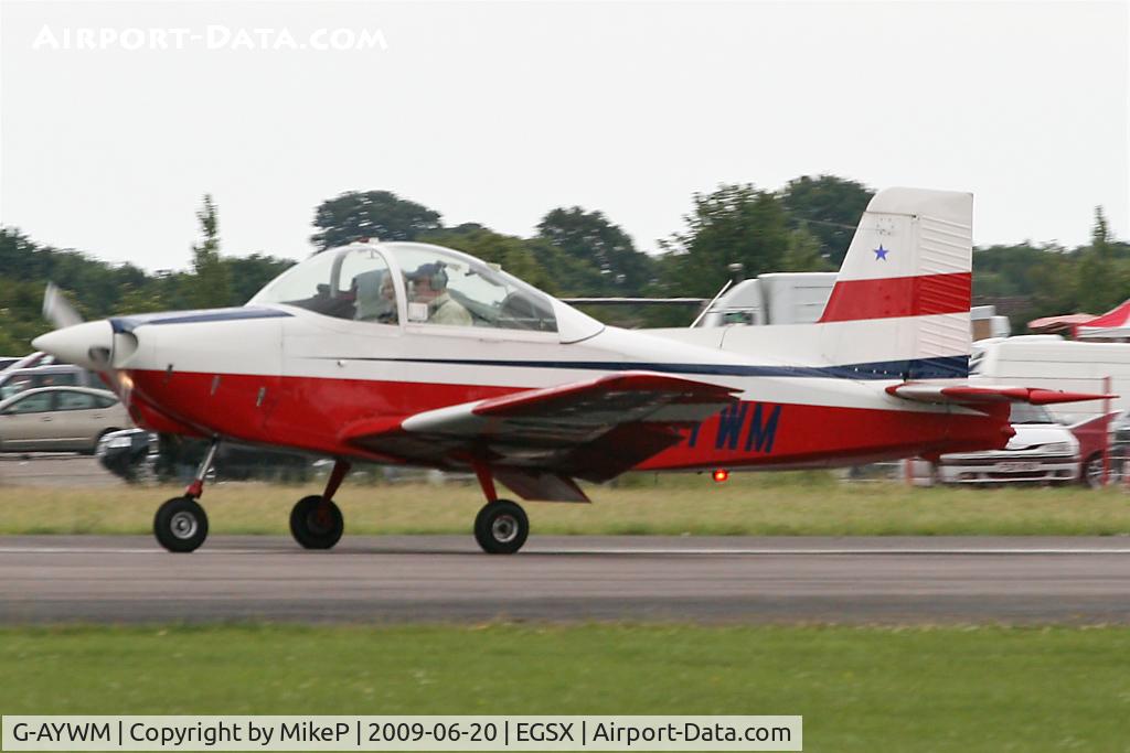 G-AYWM, 1971 AESL Glos-Airtourer Super 150/T6 C/N A534, Taken during the 2009 Air Britain fly-in.