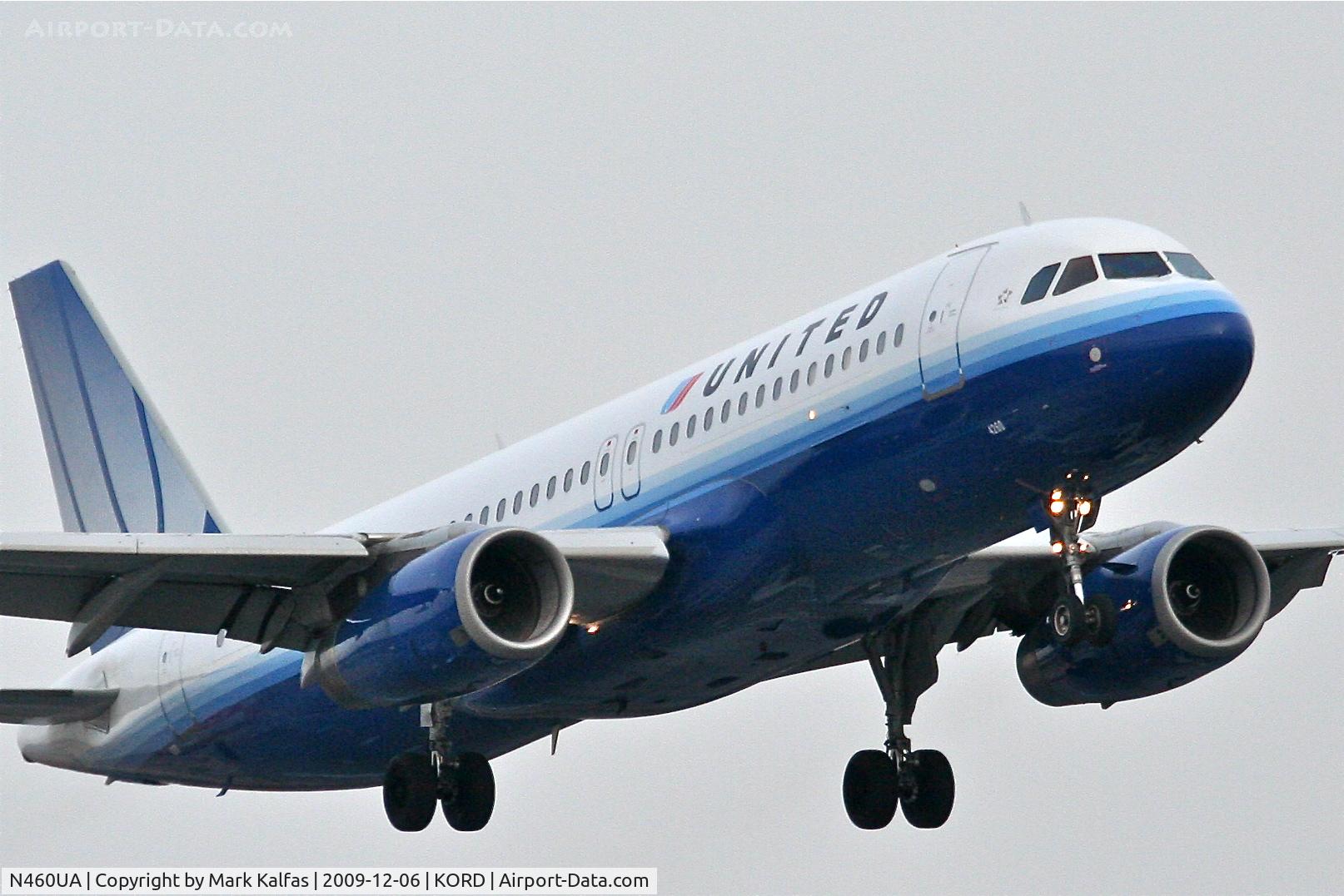 N460UA, 2000 Airbus A320-232 C/N 1248, United Airlines A320-232, UAL537 arriving from KBOS on 22R KORD-dedicated to my good friend, Capt. Jon U. ex-patriot UAL.