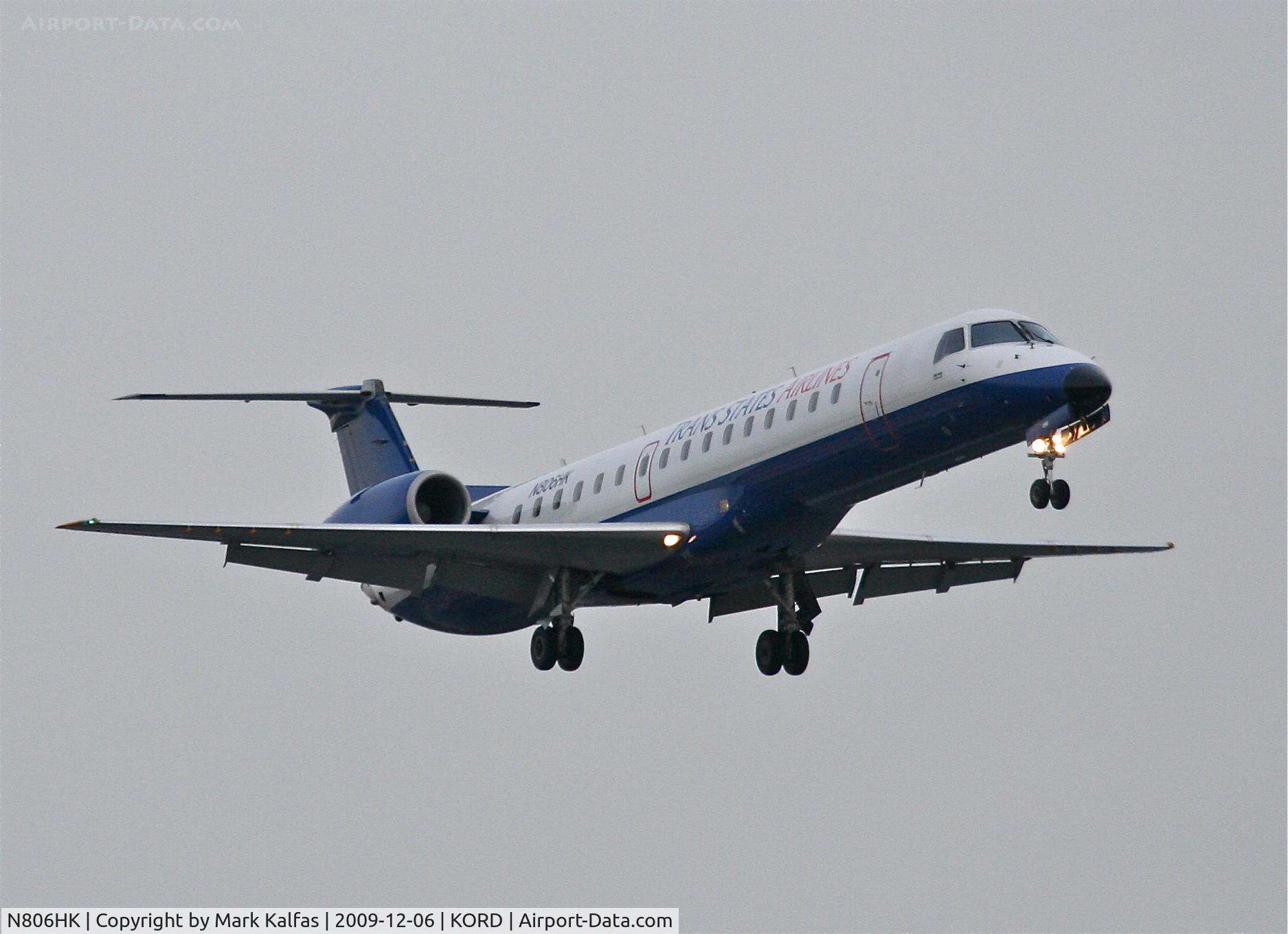 N806HK, 1999 Embraer EMB-145EP (ERJ-145EP) C/N 145112, Trans States Airlines EMB-145EP, LOF8059 arriving from KRIC on 22R.