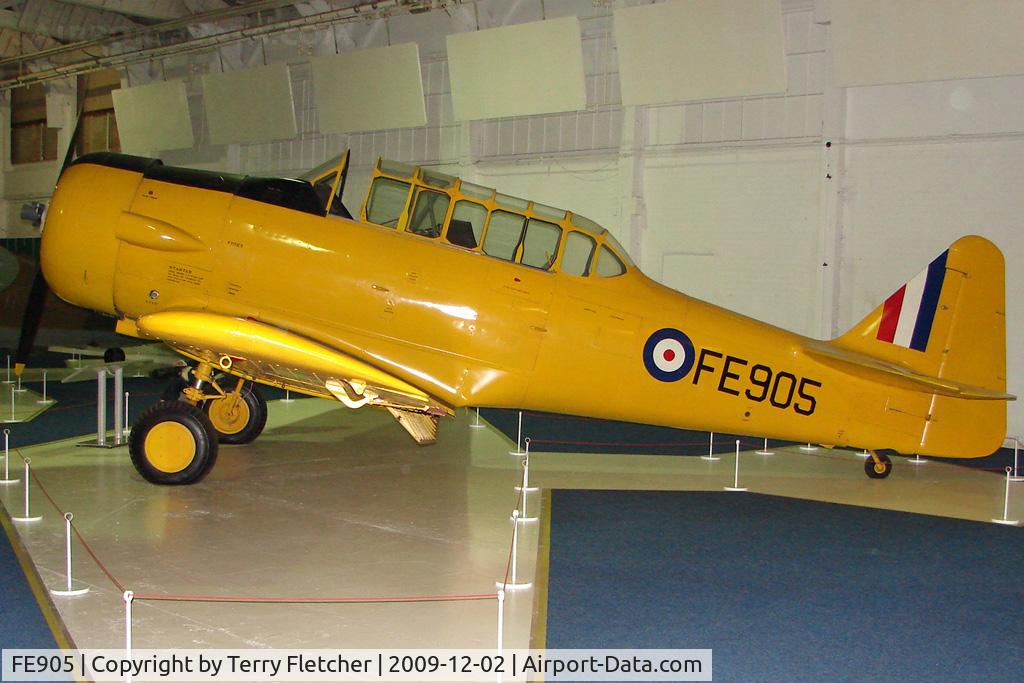 FE905, Noorduyn AT-16 Harvard IIB C/N 14-639, Harvard , ex 42-12392 and LN-BNM - now exhibited in the RAF Museum Hendon , UK