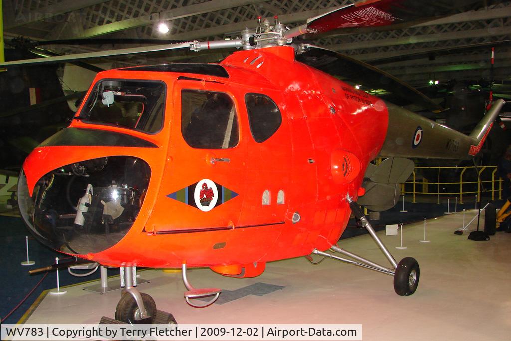 WV783, 1950 Bristol 171 Sycamore HR.12 C/N 12900, Bristol Sycamore HR12 exhibited in the RAF Museum Hendon , UK