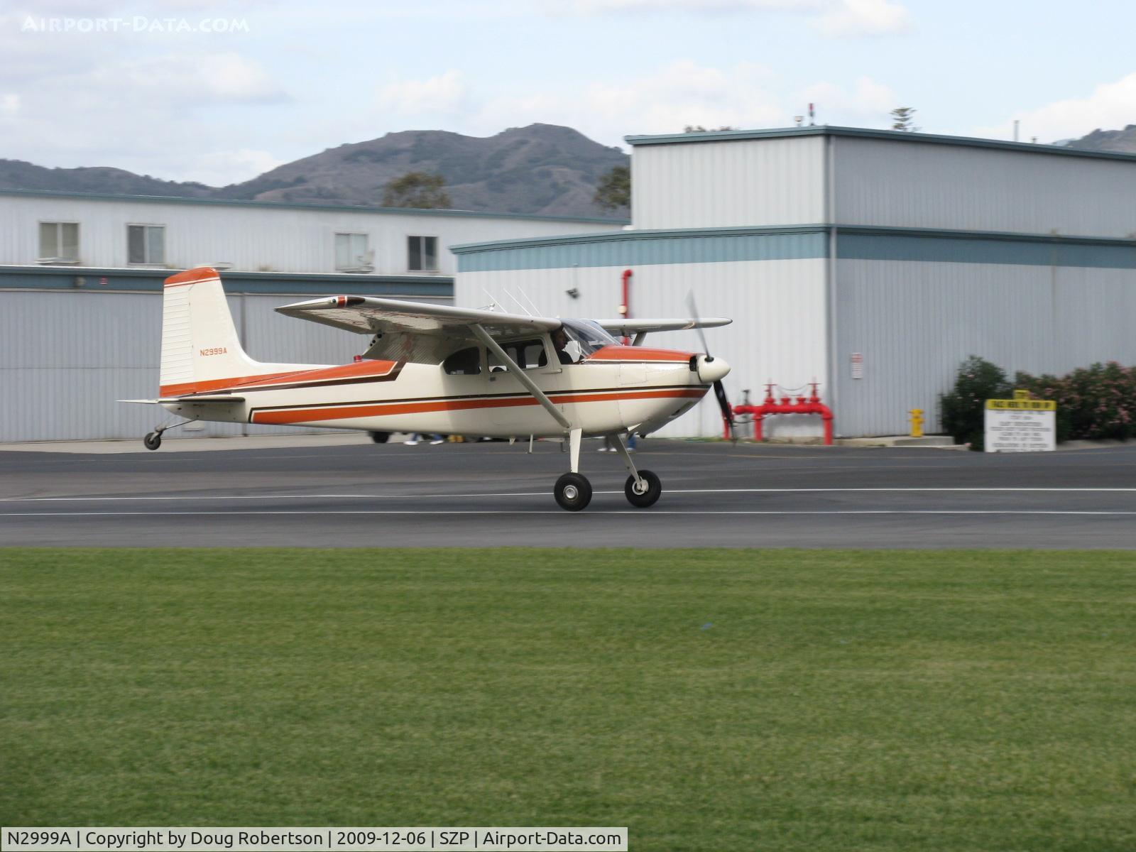 N2999A, 1953 Cessna 180 C/N 30199, 1953 Cessna 180, Continental O-470-A 225 Hp, landing roll Rwy 04