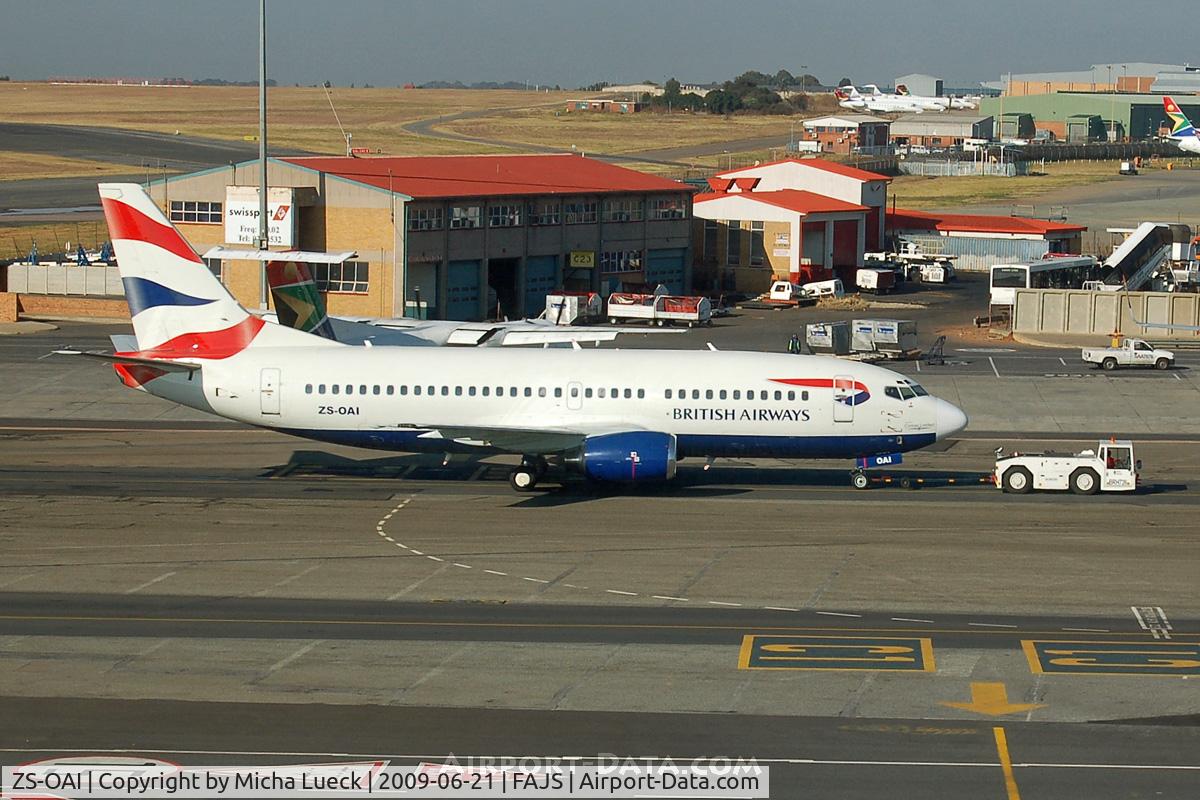 ZS-OAI, 1988 Boeing 737-33A C/N 24030, At Jo'burg