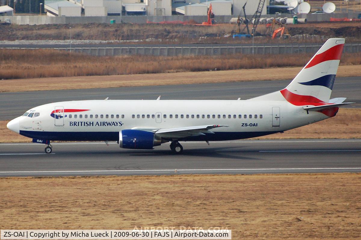 ZS-OAI, 1988 Boeing 737-33A C/N 24030, At Jo'burg