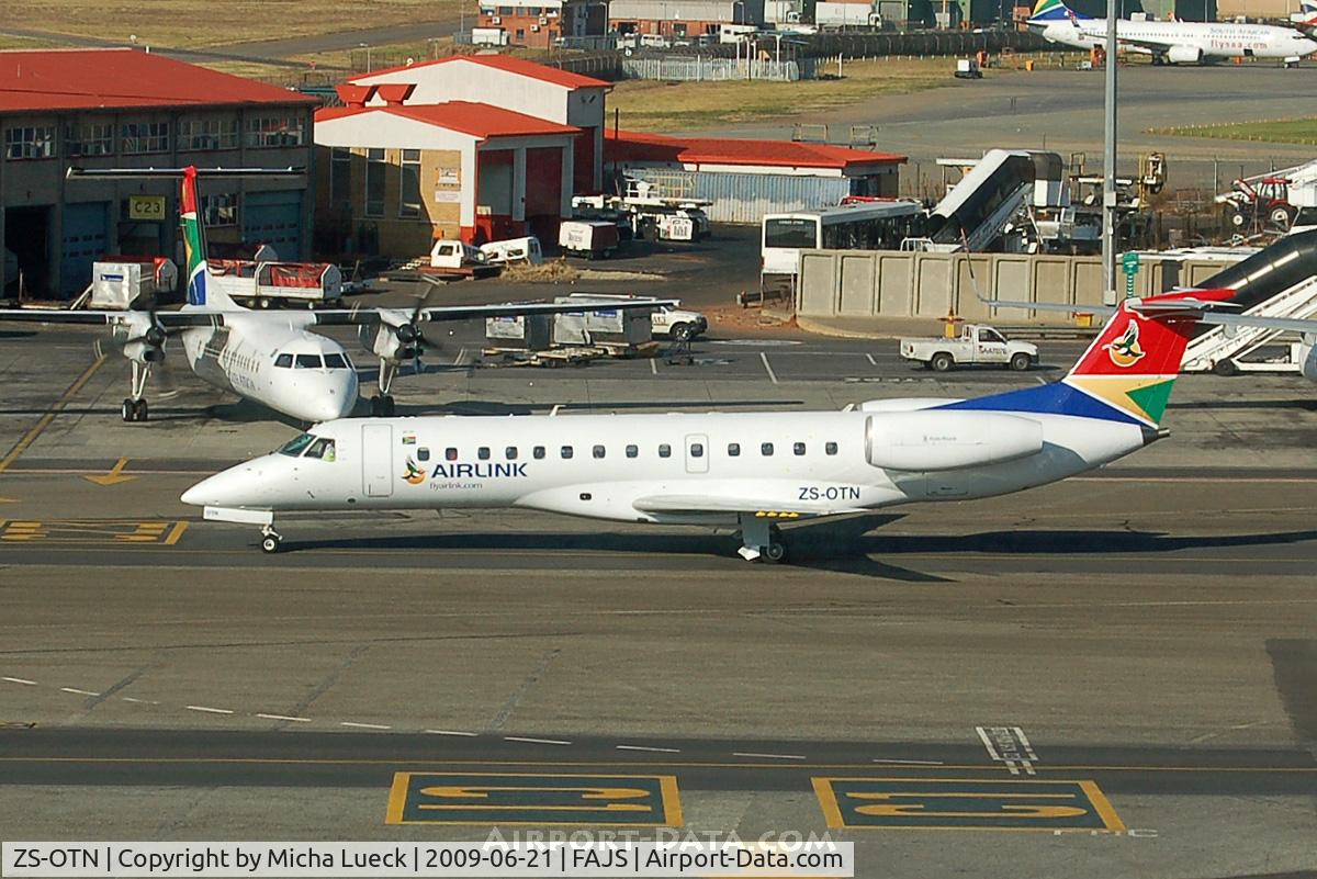 ZS-OTN, 2001 Embraer ERJ-135LR (EMB-135LR) C/N 145491, At Jo'burg