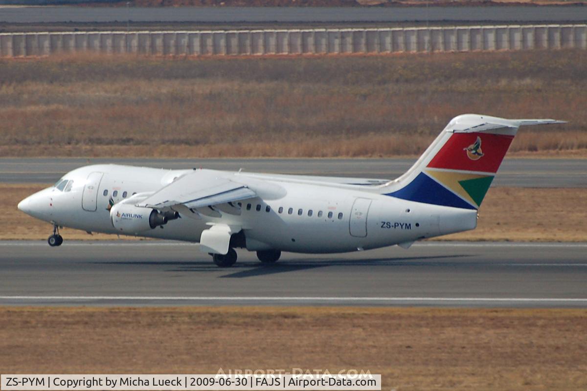 ZS-PYM, 1986 British Aerospace BAe.146-200 C/N E2058, At Jo'burg