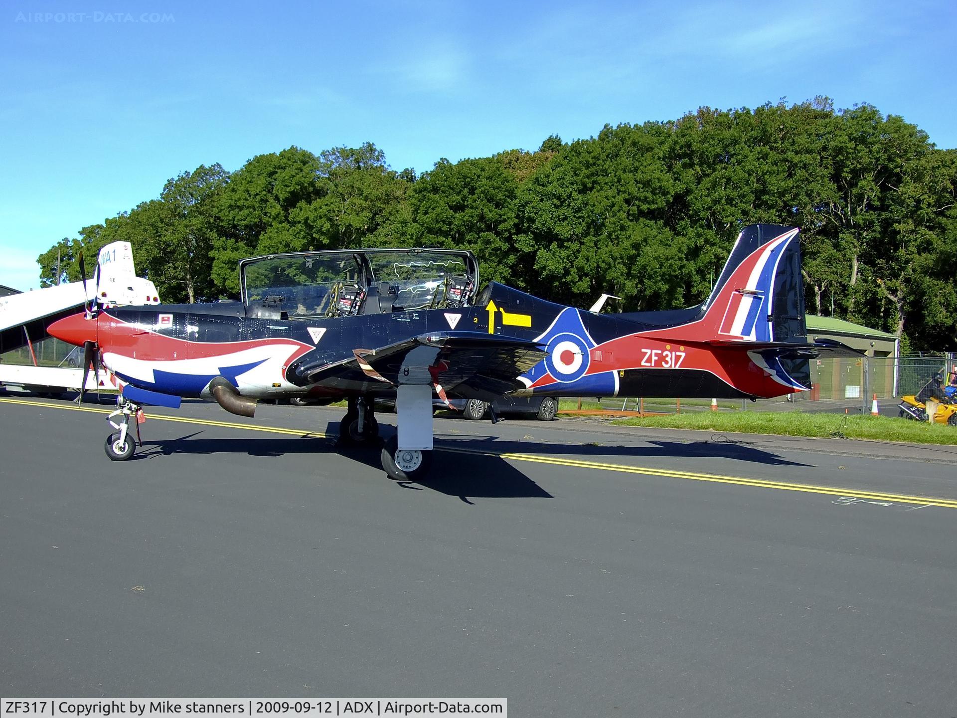 ZF317, Short S-312 Tucano T1 C/N S098/T69, 1FTS Tucano seen here at RAF Leuchars in this smart colour scheme