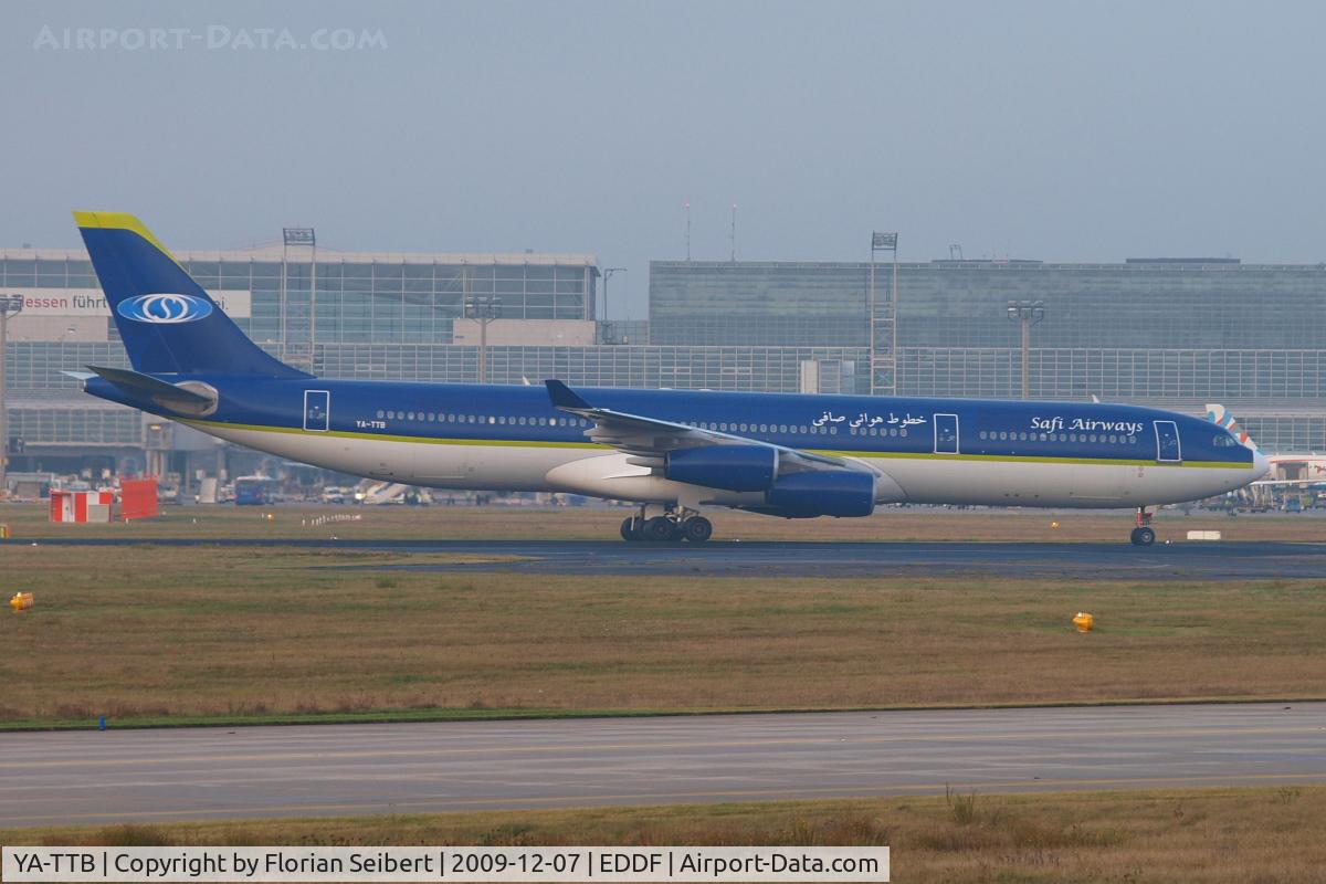 YA-TTB, 1993 Airbus A340-311 C/N 015, taxi to the gate