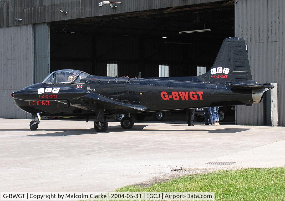 G-BWGT, 1963 BAC 84 Jet Provost T.4 C/N PAC/W/21624, BAC 84 Jet Provost T4. The former XR679 at Sherburn-in-Elmet's Veterans & Vintage Day in 2004..